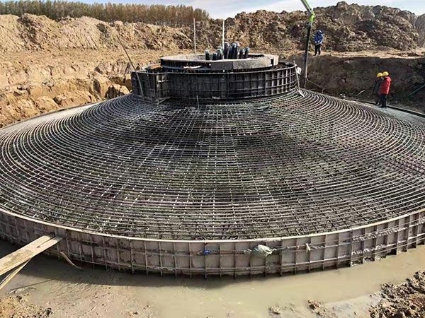 嶺縣龍鳳湖200MW風電制氫示范項目二期道路、風機基礎、箱變基礎及風機平臺施工